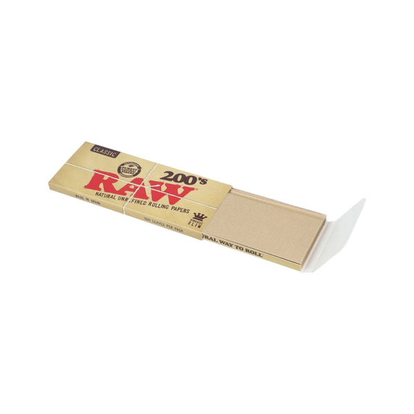Raw Classic 200s-King Size Creasless Rolling Papers
