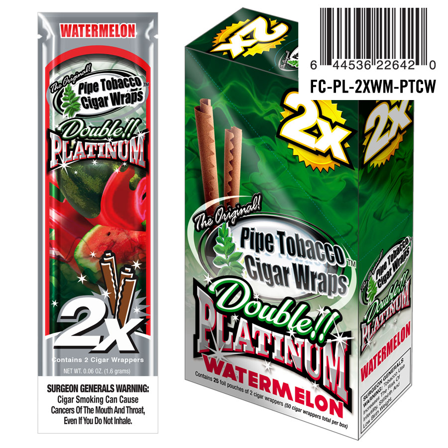 platinum tobacco wraps The Original Double - Trial Pack! - 4 Wraps & 4 Filters per Pouch 6 Pouches 24 Wraps total Blunt Wrap Double!! Platinum (2u)