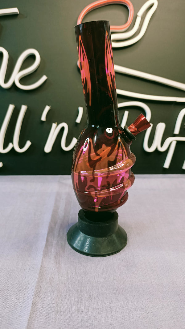 Acrylic Bong (8 inches 30mm) Assorted Design
