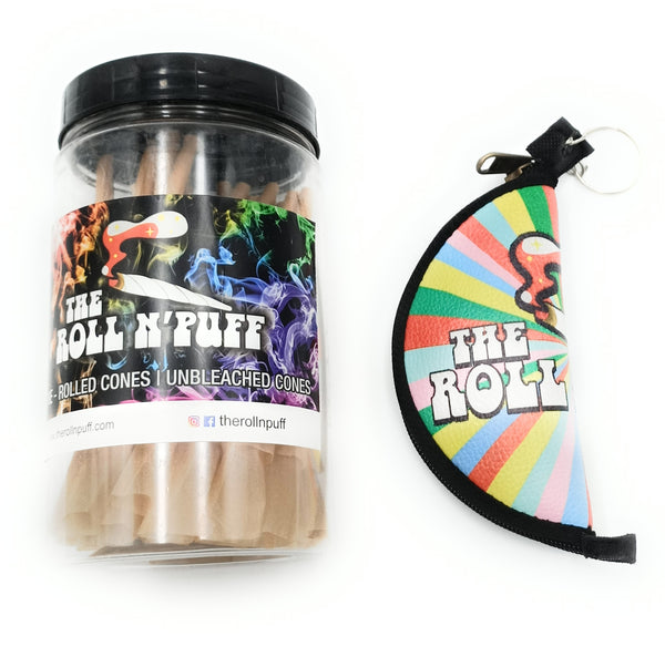 Therollnpuff Combo Pack of Perfect rolls jar & Crushing pouch
