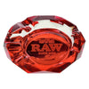 Raw Ruby Red Vintage Glass Ashtray