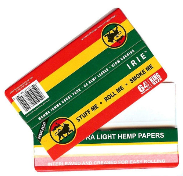 IRIE EXTRA LIGHT HEMP PAPERS-KING SIZE (64 SHEETS)