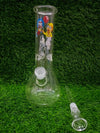 10 inch Ricky Morty Smoking heavy glass bong