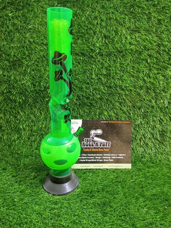 Mushroom Design Percolator Acrylic Bong (16 inch)