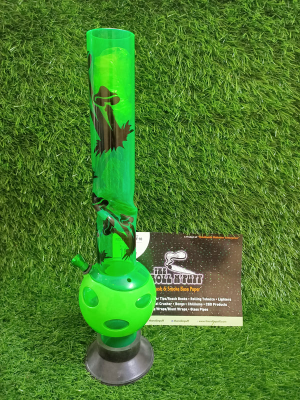 Mushroom Design Percolator Acrylic Bong (16 inch)