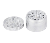 SILVER METAL HERB GRINDER 63MM