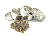 SILVER METAL HERB GRINDER 63MM
