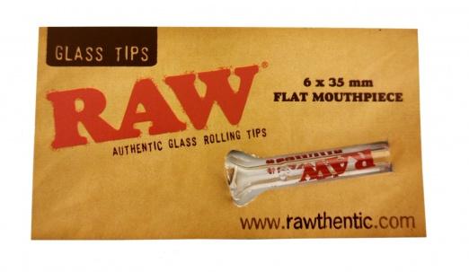 RAW GLASS FILTER TIP (FLAT MOUTH PIECE)