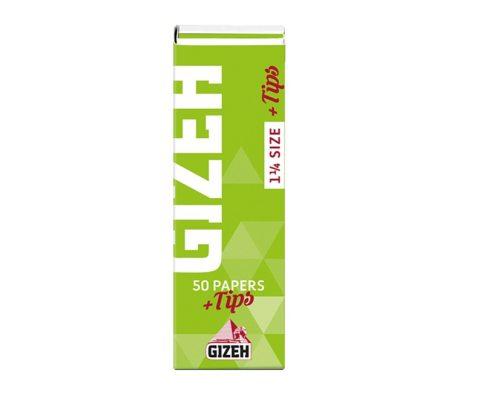 GIZEH SUPER FINE1 1/4TH WITH TIPS 50 LEAVES + 50 TIPS