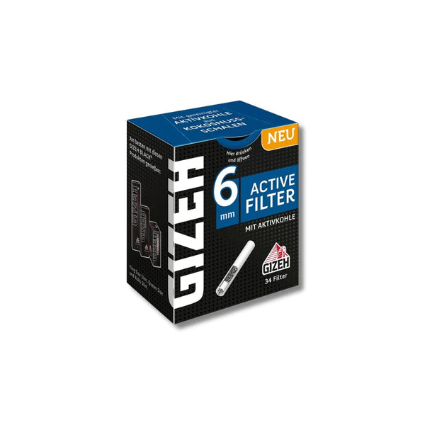 Gizeh Black Active Charcoal Filters (6mm)