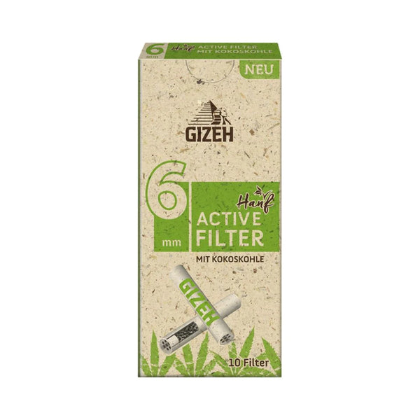 Gizeh Bio Hemp Active Charcoal Filters (6mm)