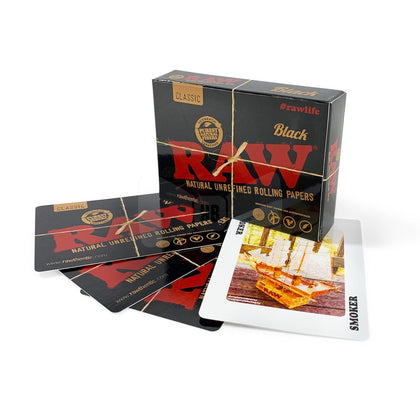 RAW BLACK PLAYING CARDS