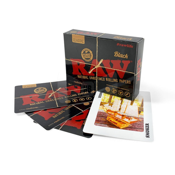 RAW BLACK PLAYING CARDS