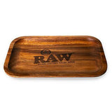 RAW-WOODEN ROLLING TRAY